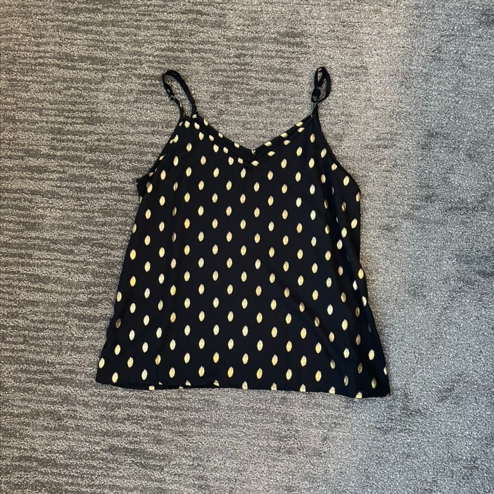 Black and gold tank top